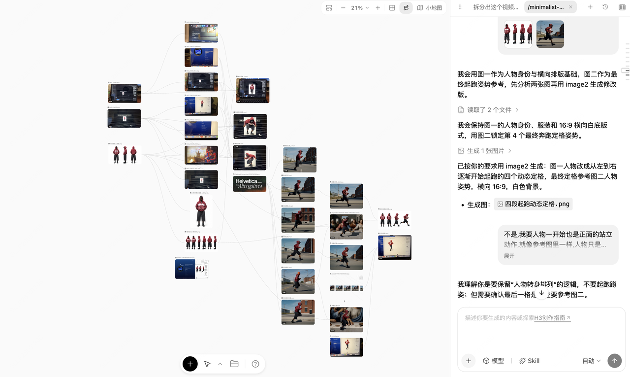 参考剪辑 · 六图 + 示例视频