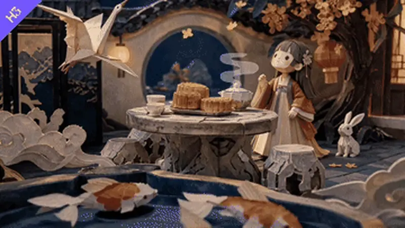 Papercraft Stop-Motion Explainer demo